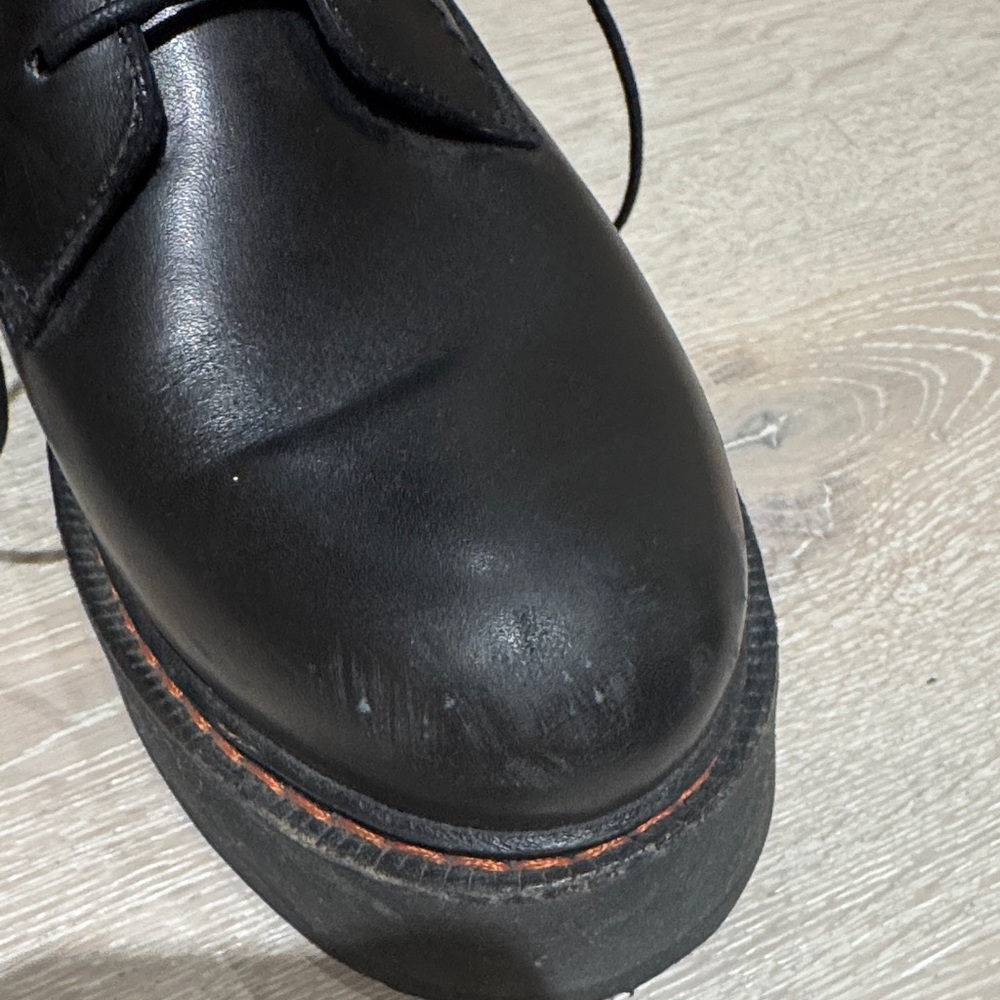 R13 Black single stack leather boots - Picture 8 of 9